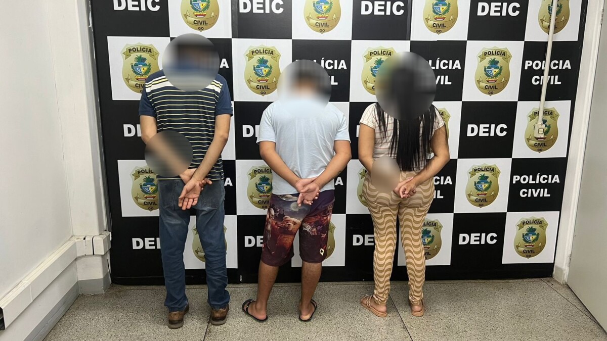 PCGO e PCRJ prende trio em flagrante por ‘golpe do novo número’ à vítima carioca