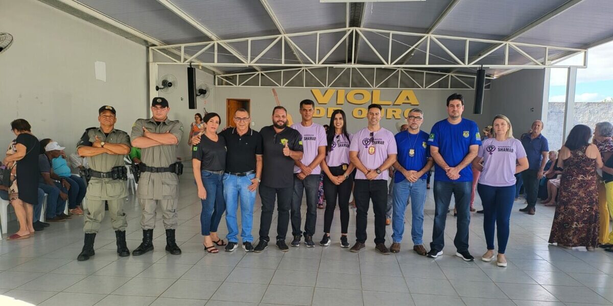 PCGO faz palestra integrada para idosos em Uruaçu em meio à Operação Shamar
