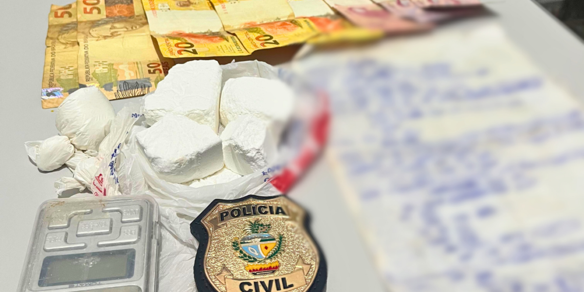 PCGO prende em flagrante suspeito de ser um dos principais traficante de drogas de Pires do Rio