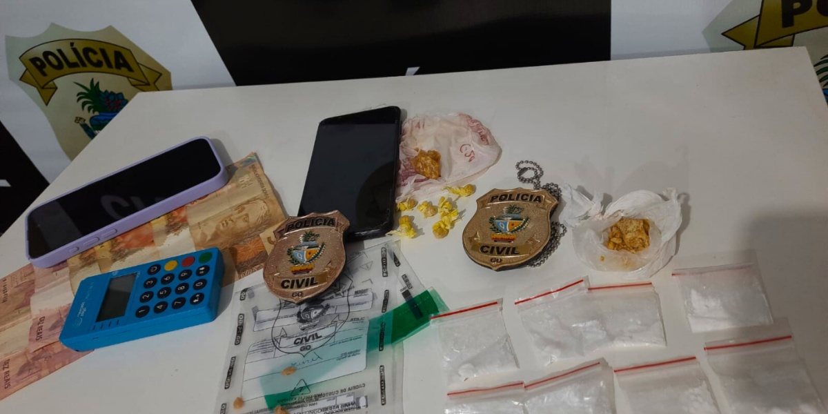 PCGO apreende drogas e prende em flagrante duas mulheres por tráfico em Campo Alegre