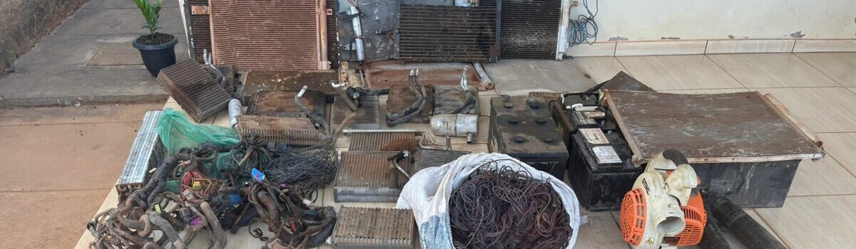 Polícia Civil prende suspeito de furtar fios de cobre e outras sucatas de obras em construção em Campinorte