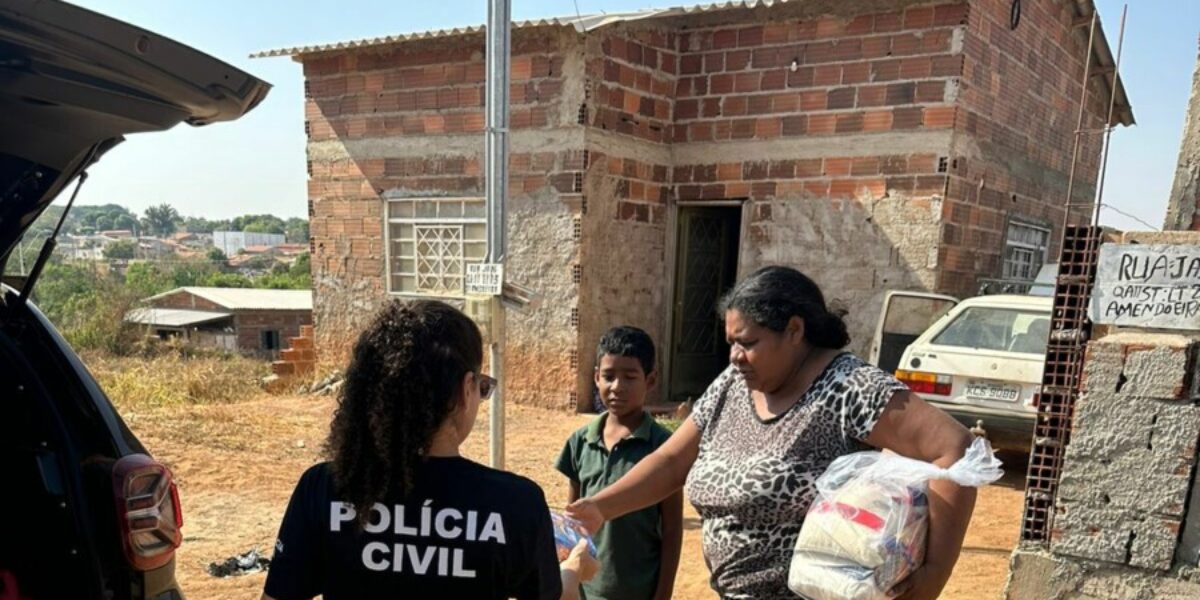 Ação social: PC faz entrega de cestas básicas em São Luís de Montes Belos