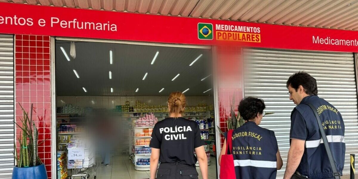 Polícia Civil e Vigilância Sanitária interditam farmácia por crimes contra as relações de consumo