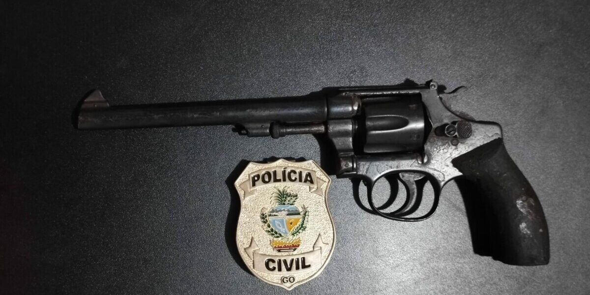 PCGO prende homem por por ilegal de arma de fogo em São Luís de Montes Belos