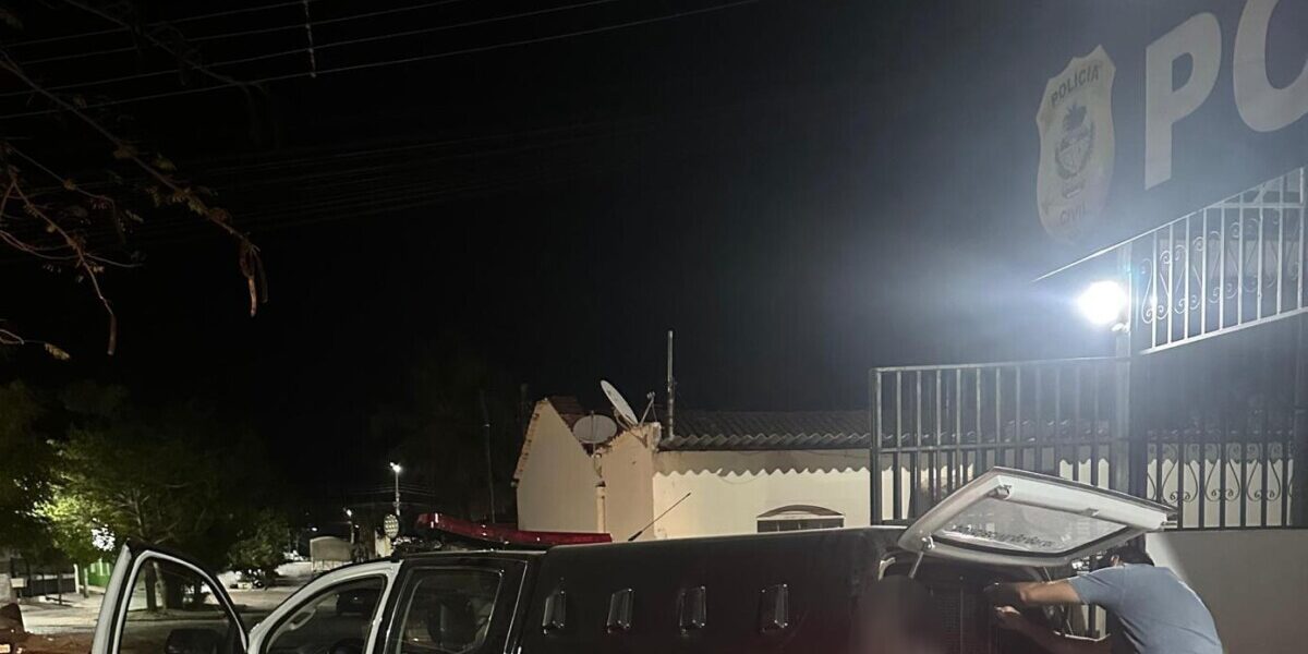 Mulher pede socorro durante atendimento no Creas e PCGO prende marido por agredi-la com madeira e facão, em Posse
