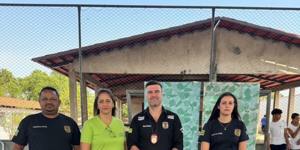 PCGO faz palestra em escola estadual de São Luiz do Norte