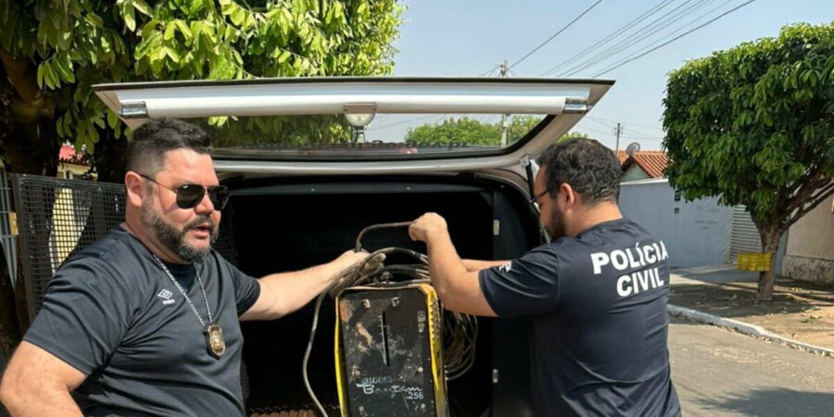 PC recupera máquina de solda furtada em São Luís de Montes Belos