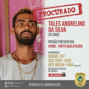 PC prende investigado por furto de motocicleta em Uruaçu e procura por comparsa foragido