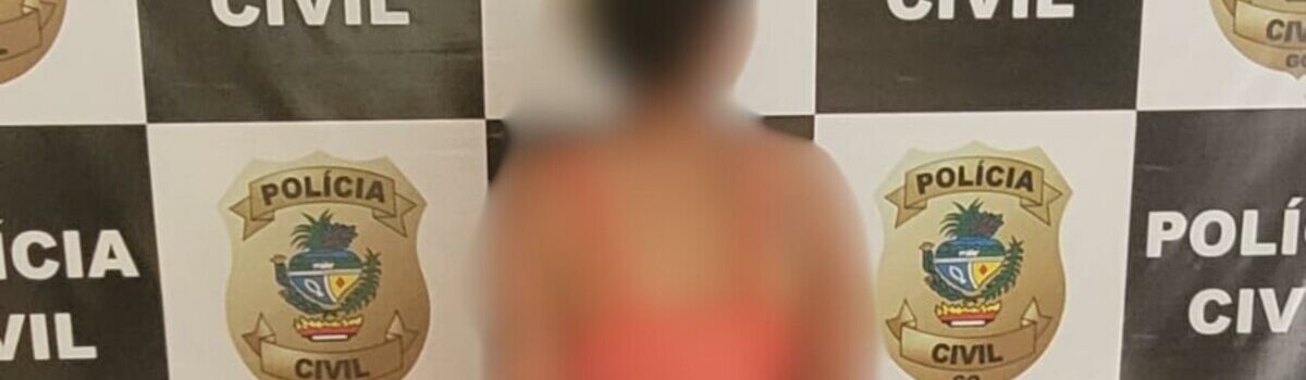 Polícia Civil prende mãe suspeita de lesionar o filho usando uma mangueira, em Goianésia