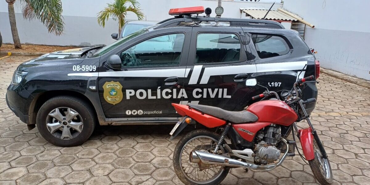 PCGO recupera motocicleta furtada em Uruaçu