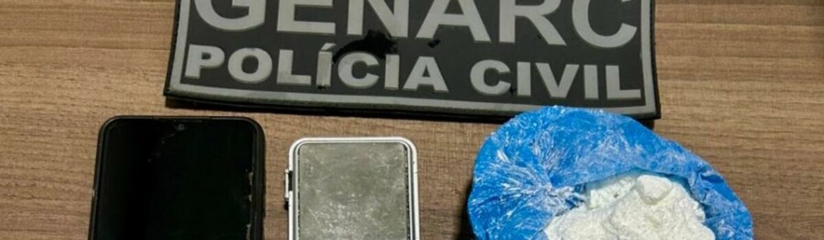 Polícia Civil prende suspeito em flagrante por armazenar drogas para distribuição em Itaberaí