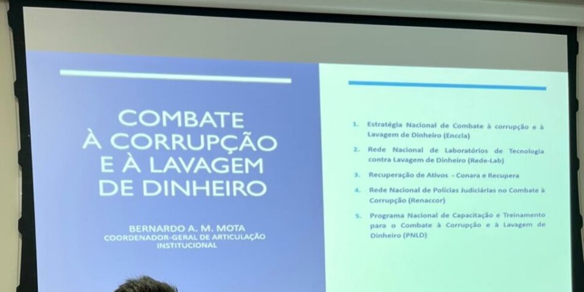 Delegado da PCGO participa de curso de capacitação sobre combate à corrupção e lavagem de dinheiro em Cuiabá