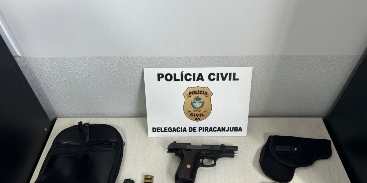 Primos são presos em Piracanjuba por furto e posse irregular de arma de fogo