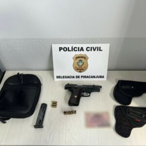 Primos são presos em Piracanjuba por furto e posse irregular de arma de fogo