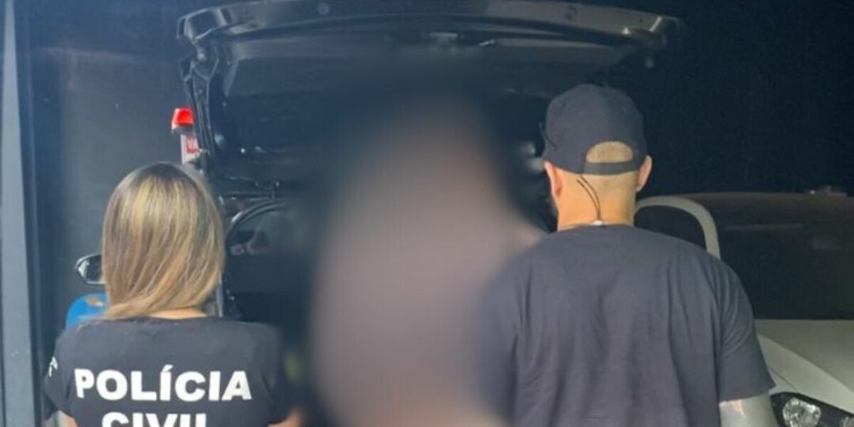 PCGO prende pai investigado por agredir gravemente a filha em Luziânia