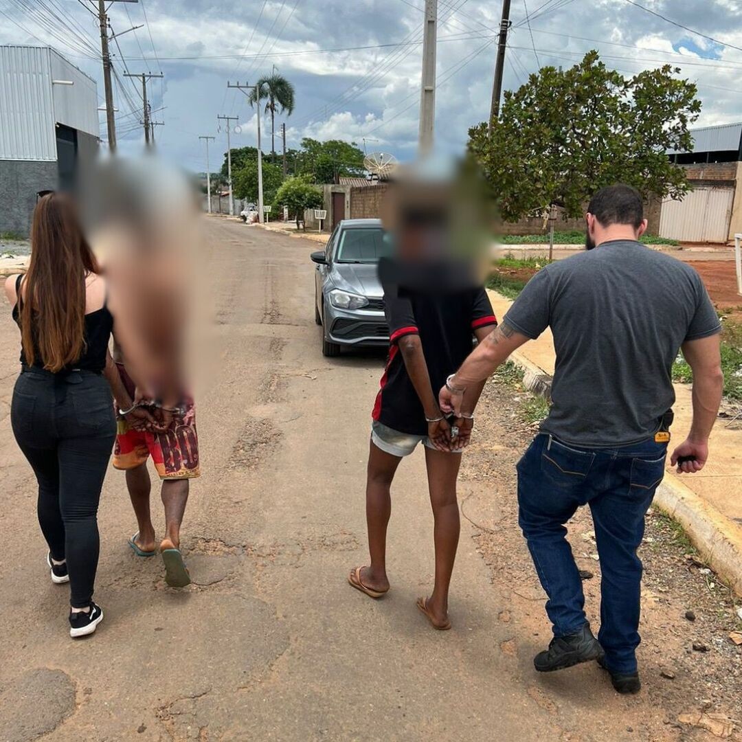 PCGO prende casal por tentativa de homicídio após discussão por furto de bicicleta