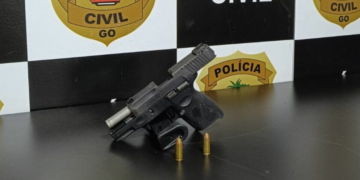 PCGO apreende arma de fogo utilizado em dupla tentativa de assassinato em Luziânia