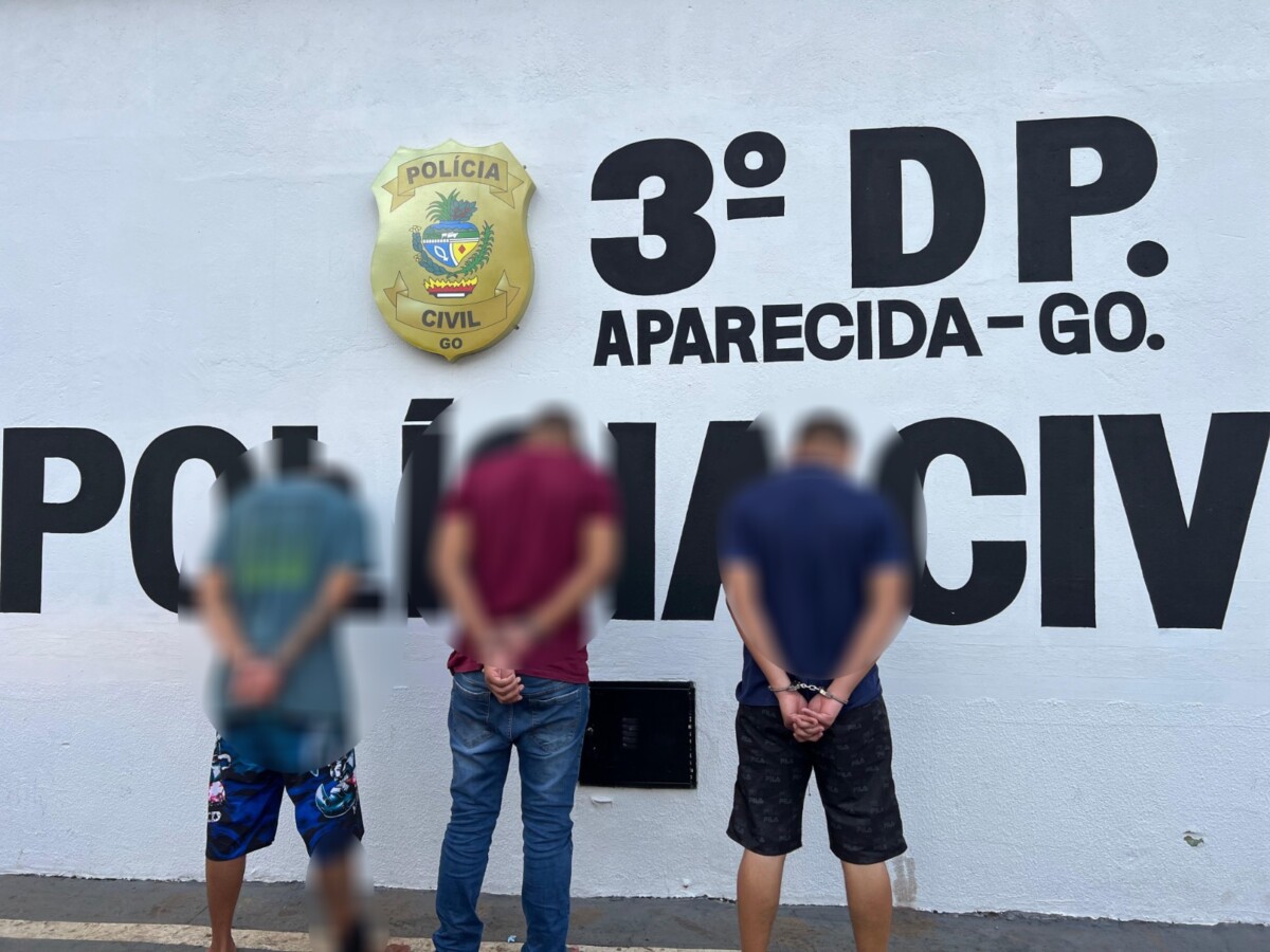 PCGO prende trio por estelionato eletrônico e associação criminosa em Aparecida