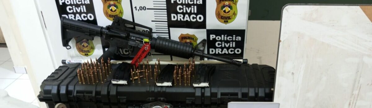 PCGO e PCRR prendem dupla por homicídio e revenda de fuzis em Goiás e Roraima