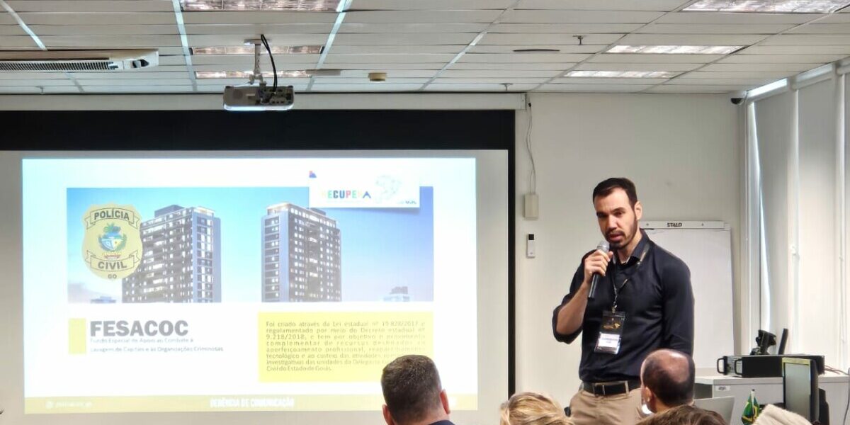 Delegado da PCGO participa de evento, em Brasília, sobre a recuperação de ativos no desmantelamento de organizações criminosas