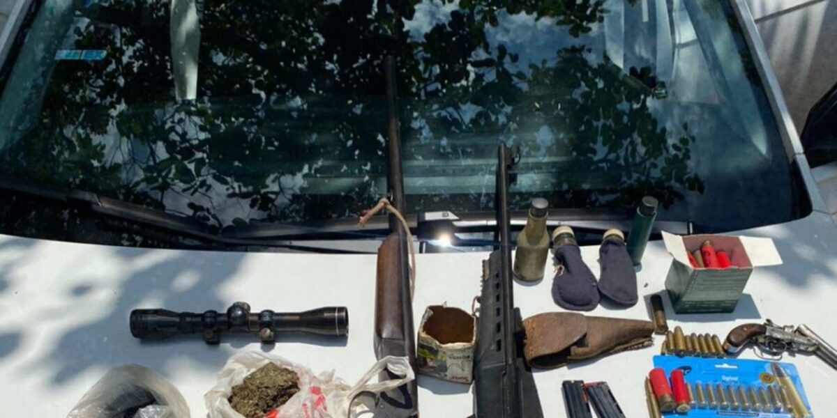 PCGO prende homem por violência doméstica e posse de armas de fogo em Niquelândia