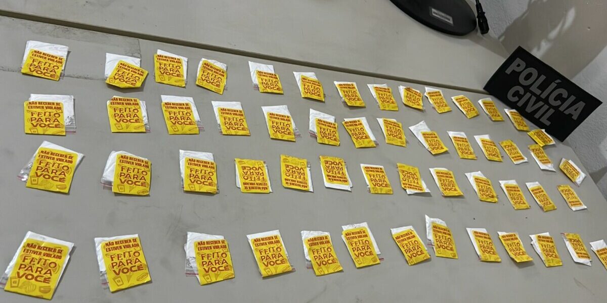 PCGO aborda e prende em flagrante suspeito por tráfico de drogas, em Abadia de Goiás