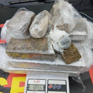 PCGO e PMGO fazem apreensão de maconha em Jataí e prendem suspeito
