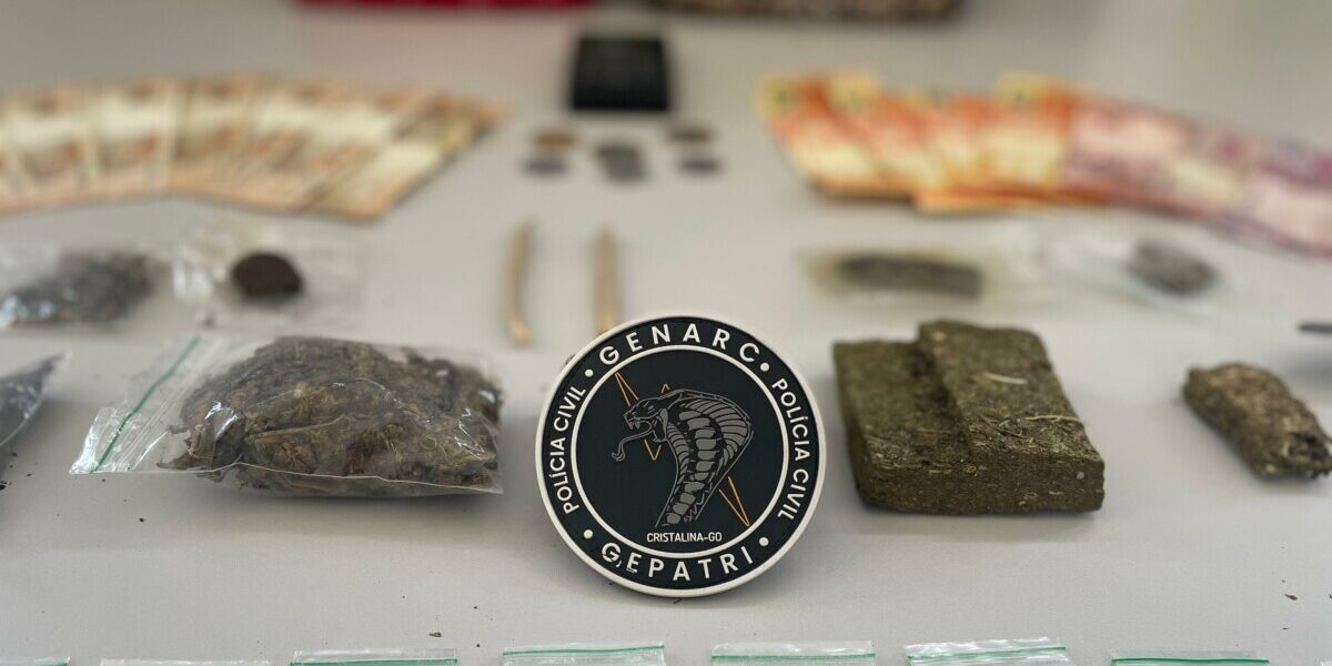 PCGO prende homem em flagrante por tráfico de drogas em Cristalina