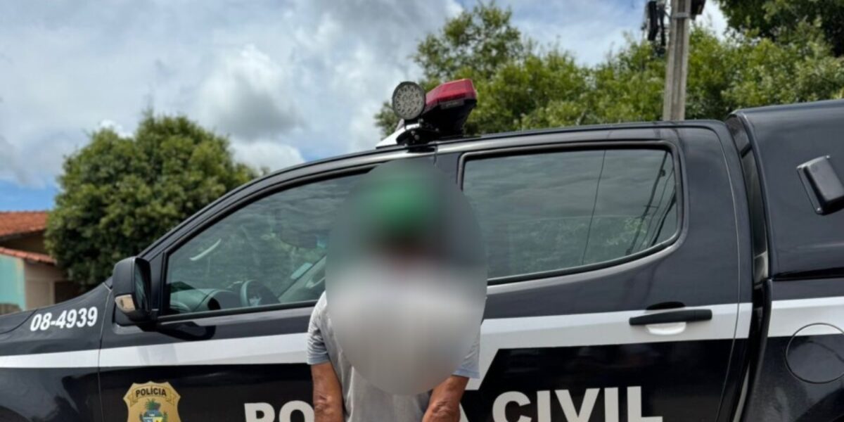 Polícia Civil cumpre mandado de prisão temporária contra investigado por estupro de vulnerável, em Firminópolis