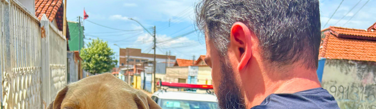 PCGO prende homem que tentou despistar policiais após equipe encontrar cachorro em condições precárias