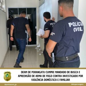 PCGO faz buscas em Porangatu para apreender arma de fogo