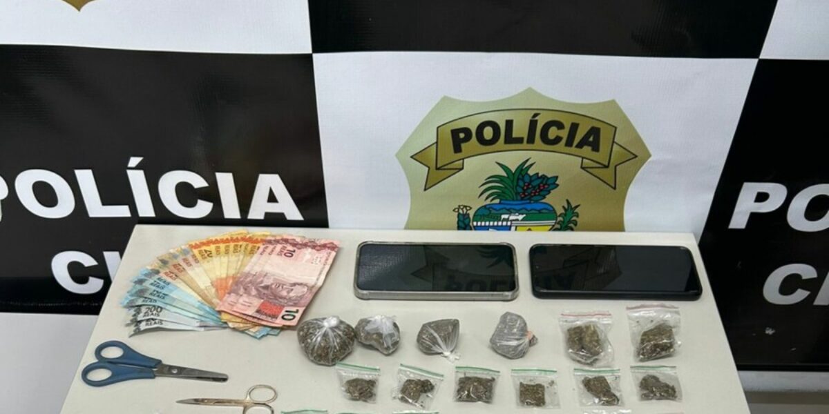 PCGO prende casal que anunciava venda de drogas em status de aplicativo de mensagens