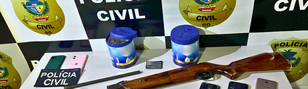 Operação Brisas: PCGO prende em flagrante casal que armazenava entorpecentes em lata de leite do filho