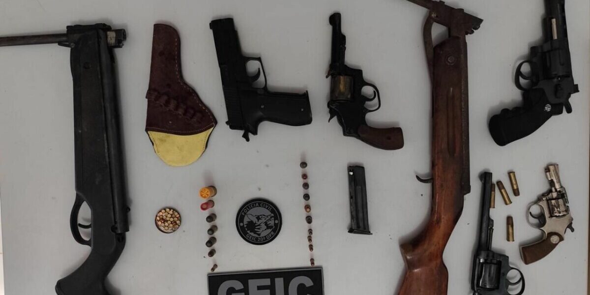 Operação da PCGO apreende diversas armas em oficina clandestina de Iporá