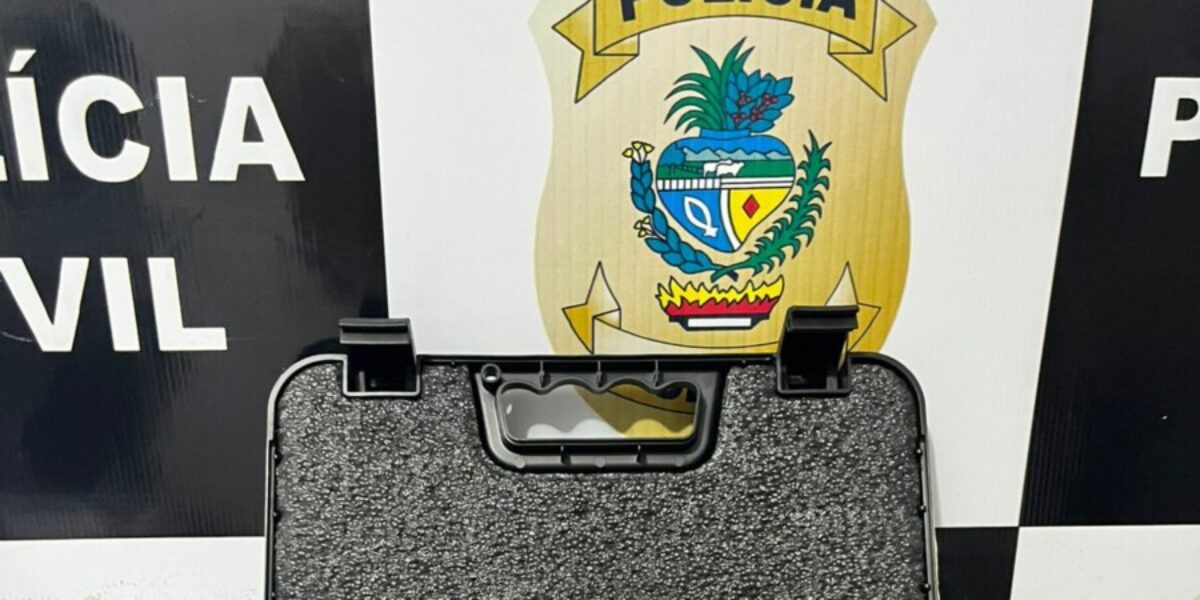 PCGO prende em flagrante autor de violência doméstica na posse ilegal de arma de uso restrito