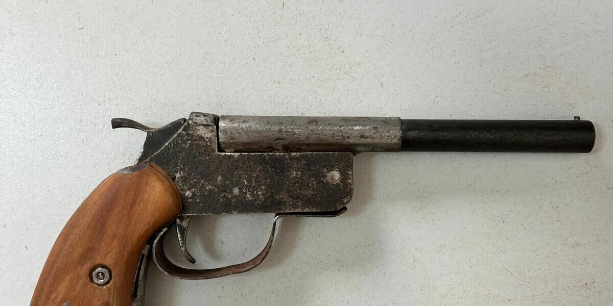 PCGO prende suspeito por posse ilegal de arma, desobediência e ameaça, em Vianópolis