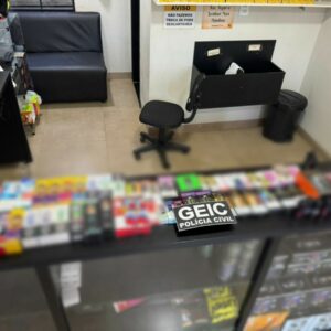 ‘Smoke’: PCGO fiscaliza venda de cigarros eletrônicos, apreende produtos e prende cinco pessoas em Rio Verde