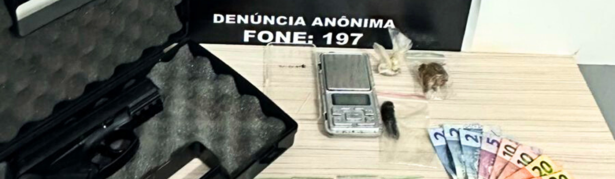 Operação Instantia: PCGO prende traficante em Niquelândia e apreende drogas e pistola