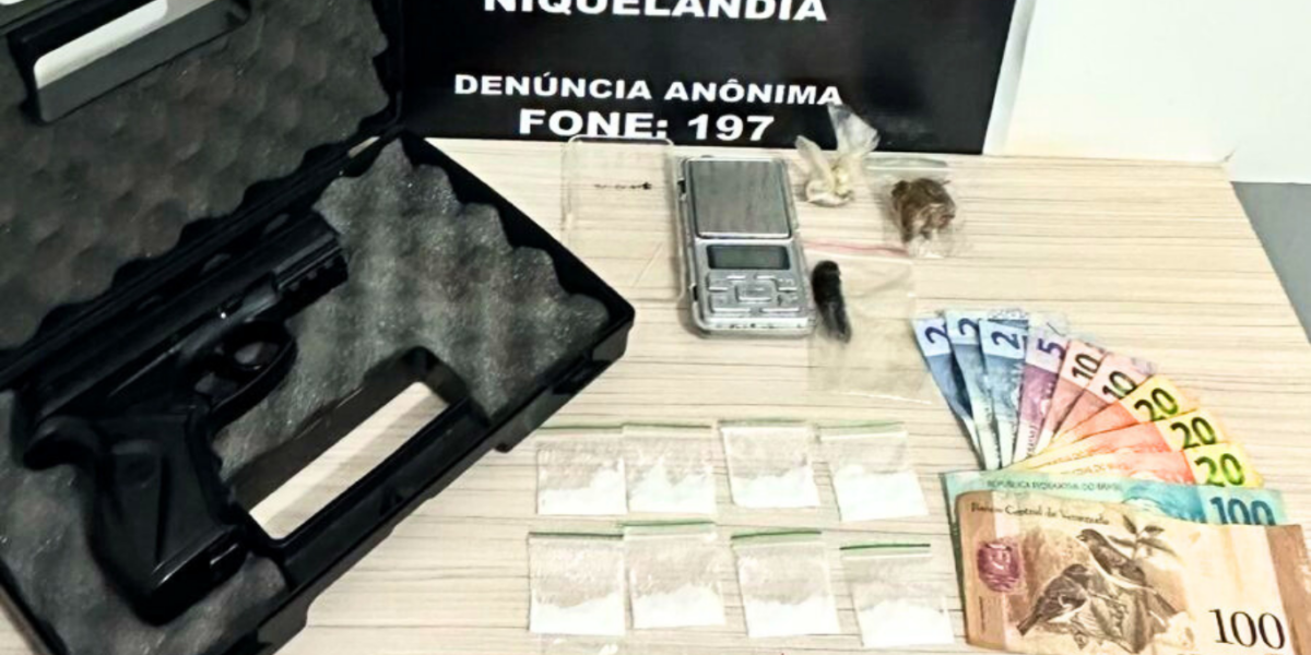 Operação Instantia: PCGO prende traficante em Niquelândia e apreende drogas e pistola