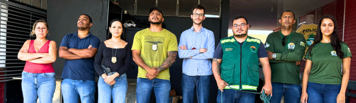 PCGO resgata cachorro amarrado sob sol escaldante, sem água e comida, em Porangatu