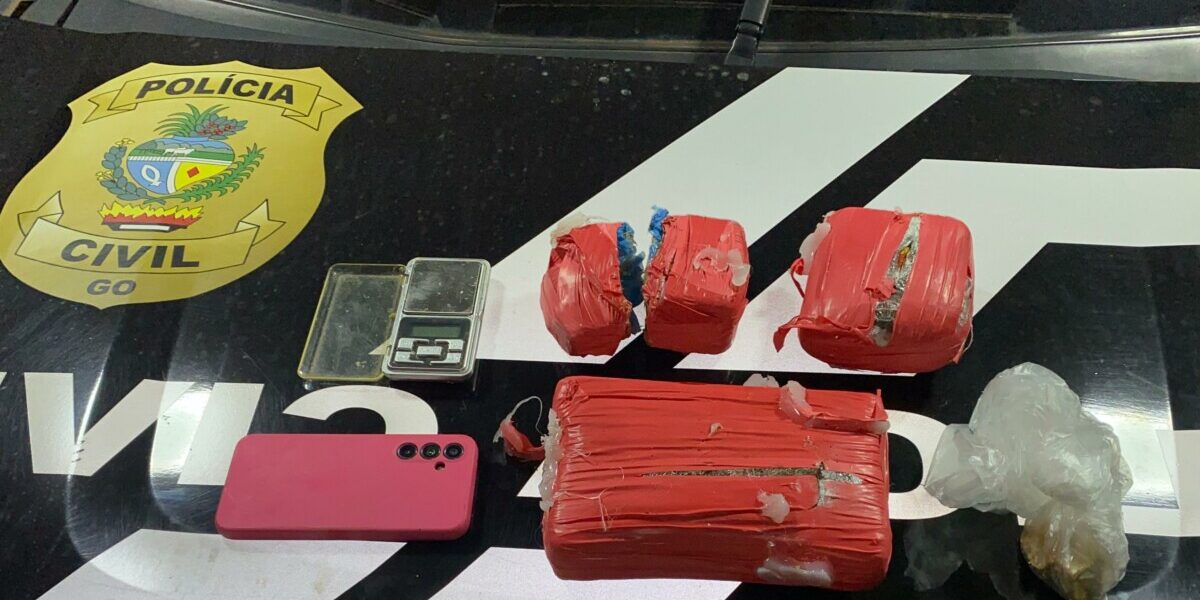 PCGO apreende drogas, em Mineiros, traficadas por membro de organização criminosa
