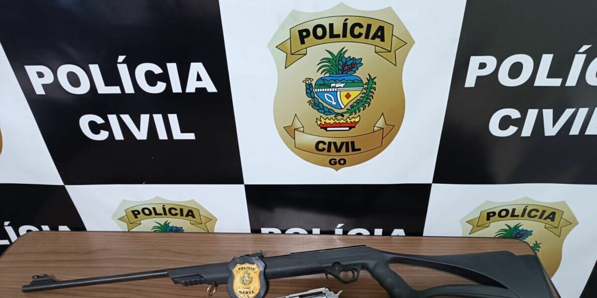 PCGO recolhe e apreende arma de fogo usada em caso de violência doméstica em Jataí