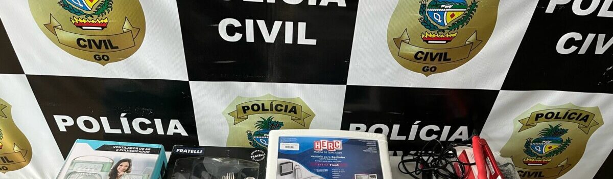 Operação recupera objetos alvo de receptação em São Luís de Montes Belos