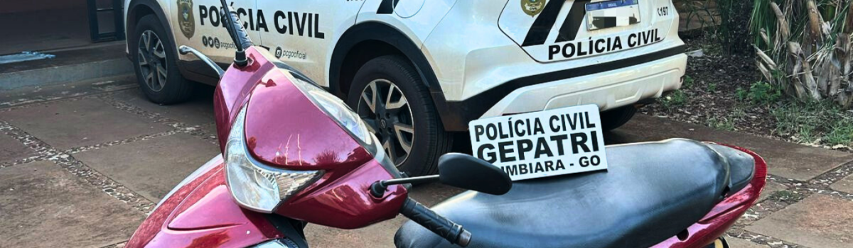 PCGO recupera moto furtada e prende suspeito em Itumbiara