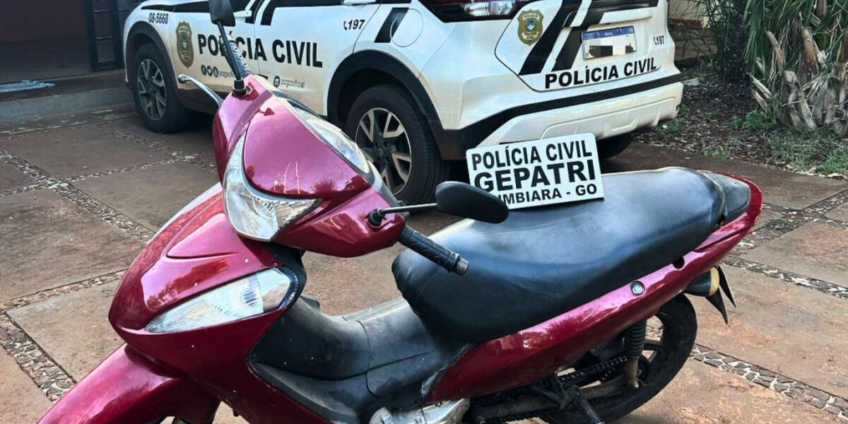 PCGO recupera moto furtada e prende suspeito em Itumbiara