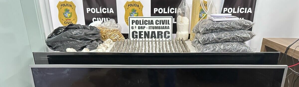 Reincidente no tráfico de drogas volta a ser preso em Itumbiara com grande quantidade de cocaína