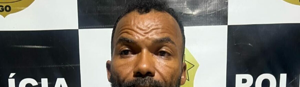 PCGO e PRF prendem homem investigado por roubo e estupro contra mulher em Uruaçu; moto usada no crime foi apreendida