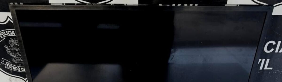 PC prende três por furto e receptação de televisão em Minaçu