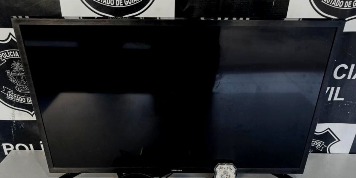 PC prende três por furto e receptação de televisão em Minaçu