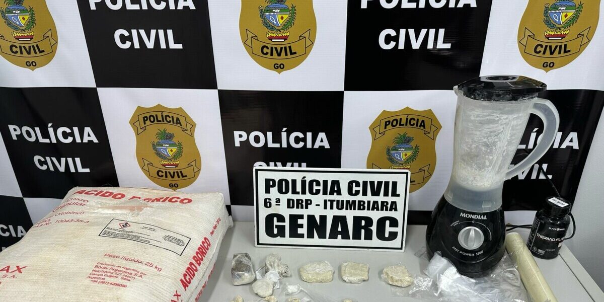 PCGO prende em flagrante traficante reincidente e apreende diversas porções de drogas em Itumbiara